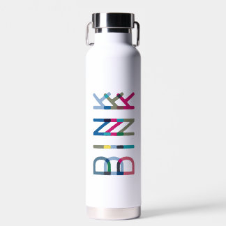 Dink Pickleball Fun Chic Blue Green Pink Yellow Waterfles
