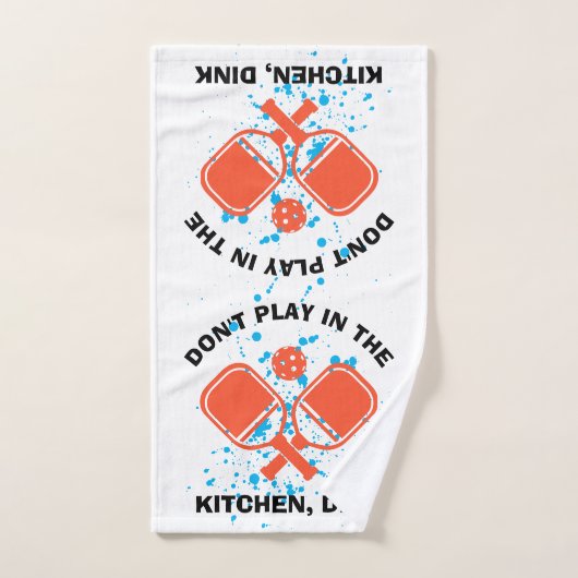 DINK Pickleball NIET IN DE KITCHEN. Handdoek (Handdoek)
