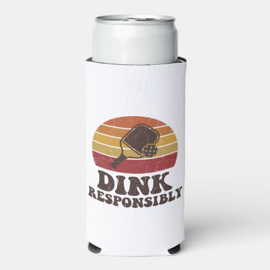 Dink Responsibly Funny Pickleball (Seltzer Voorkant)