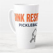 Dink Responsibly Pickleball Latte Mug (Angle gauche)