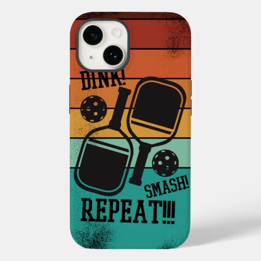 Dink Smash Herhaal - Leuke pickleball liefhebber Case-Mate iPhone Case (Achterkant)