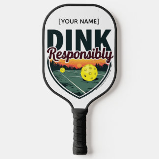 "Dink verantwoord" Pickleball Paddle