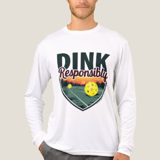 "Dink Verantwoord" Pickleball Shirt met lange mouw