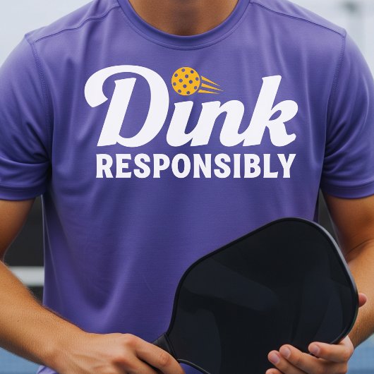 Dink Verantwoord Pickleball Tshirts Grappige uitsp