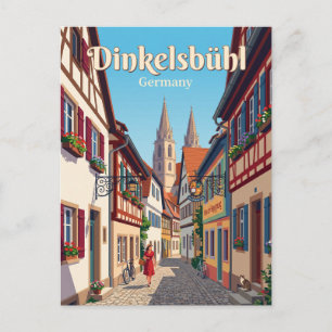 Dinkelsbühl Oude Stad Steeg Duitsland Briefkaart