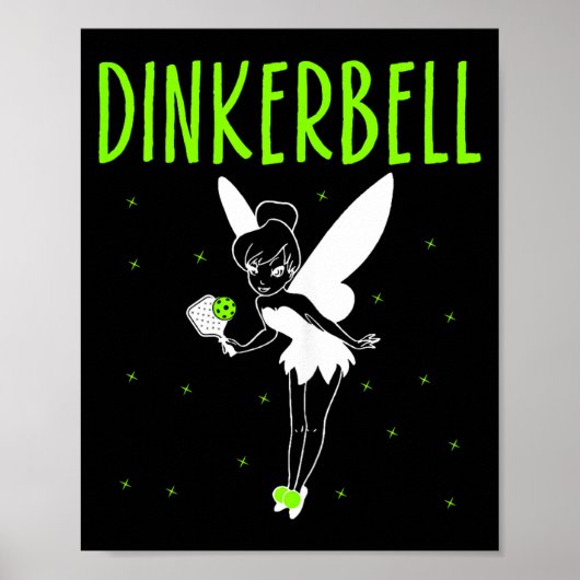 Dinkerbell grappige pickleball liefhebber paddleba poster (Voorkant)