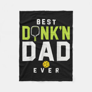 Dinkin Dad Ever Pickleball Humor Fleece Deken