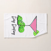 Dinking Cosmo roze cocktail, Pickleballimieten Handdoek (Handdoek)