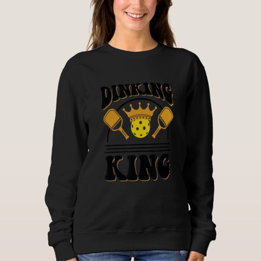 Dinking King Men Pickleball Player 1 Trui (Voorkant)