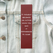 Dinking quote bladwijzer onderscheiding lint (In situ)