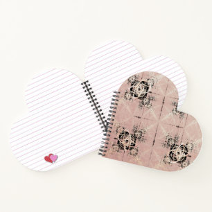 Dinking van pasta-drasts Heart Shaped Notitieboek
