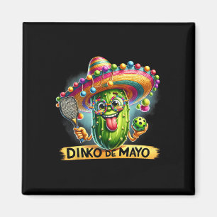 Dinko De Mayo Funny Cinco De Mayo Picklebyll Manne Magneet