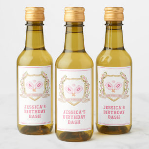 Dinks en Dranks   Preppy Pickle Ball Wijn Etiket