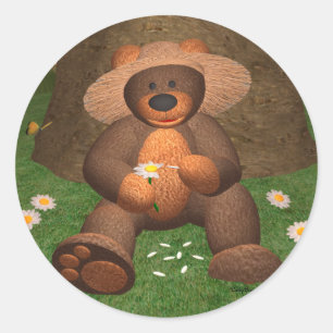 Dinky Beer in Love Ronde Sticker