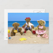 Dinky Beren Beach Fun Briefkaart (Voorkant / Achterkant)