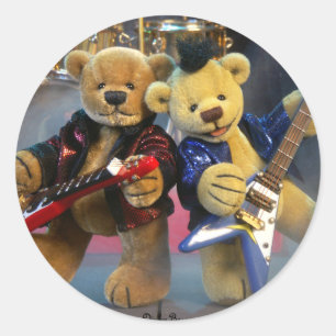 Dinky Beren gitaar duet Ronde Sticker