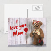 Dinky Beren: Ik hou van je, mama Briefkaart (Voorkant / Achterkant)
