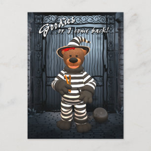 Dinky Beren Kleine Trick or treat Gevangene Briefkaart