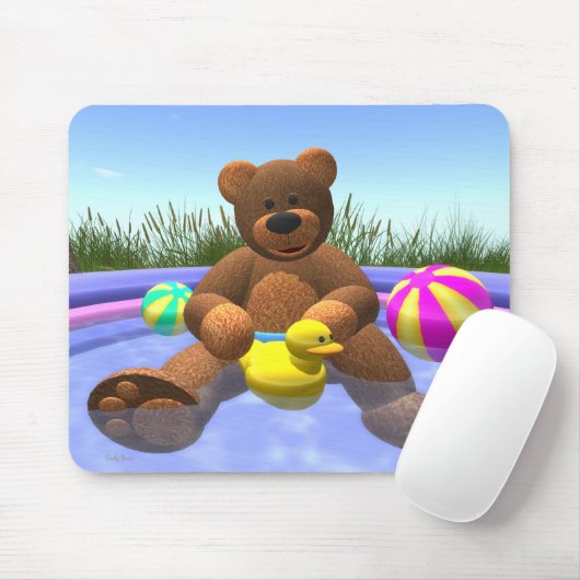 Dinky Beren: Pool Fun Muismat (Met muis)