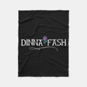 Dinna Fash Don't Worry Scottish Saying Thistle  Fleece Deken (Voorkant)