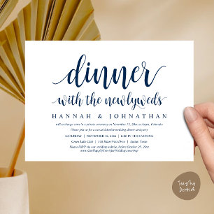 Dinne met de nieuwpootjes, bruiloft Elopement Kaart