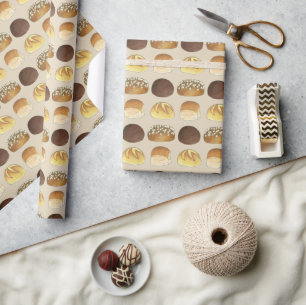 Dinner Bread Rolls Buns Bakery Baker Chef Foodie Cadeaupapier