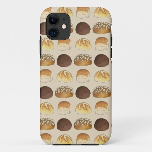 Dinner Bread Rolls Buns Bakery Baker Chef Foodie Case-Mate iPhone Case (Achterkant)