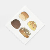 Dinner Bread Rolls Buns Bakery Baker Chef Foodie Servet (Hoek)
