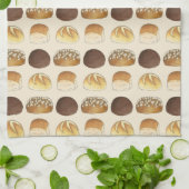 Dinner Bread Rolls Buns Bakery Baker Chef Foodie Theedoek (Gevouwen)