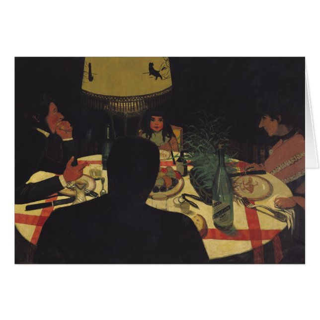 Dinner by Lamplight, 1899 (Voorkant Horizontaal)