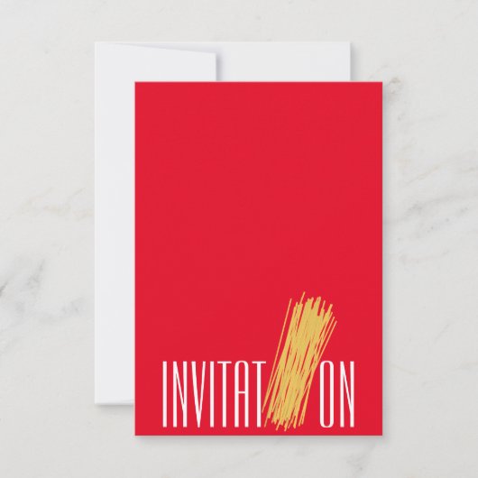 Dinner Cooking Party Italiaanse Spaghetti Kaart (Voorkant)