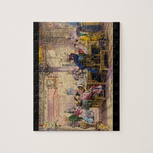 Dinner Party bij Mandarijns_Engravings Legpuzzel (Verticaal)