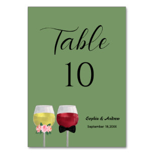 Dinner Party Bruid en Bruidegom Wijnbruiloft Kaart