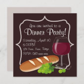 Dinner Party Kaart (Voorkant / Achterkant)