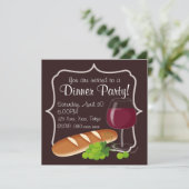 Dinner Party Kaart (Staand voorkant)