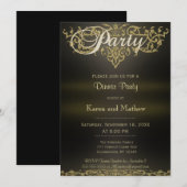 Dinner Party | Moderne legantie Kaart (Voorkant / Achterkant)