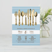 Dinner party PERSONALIZE Kaart (Staand voorkant)