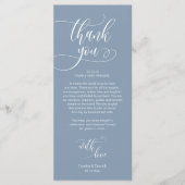 Dinner Place setting Bedankt, Modern Script Kaart (Voorkant)