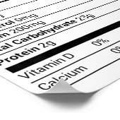 Dinner Rolls Nutrition Facts Family Matching Chris Poster (Hoek)