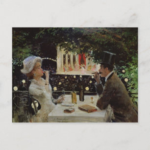 Dinner te Les Ambassadeurs, c.1882 Briefkaart