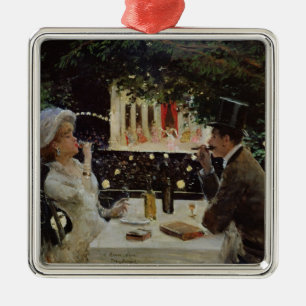 Dinner te Les Ambassadeurs, c.1882 Metalen Ornament