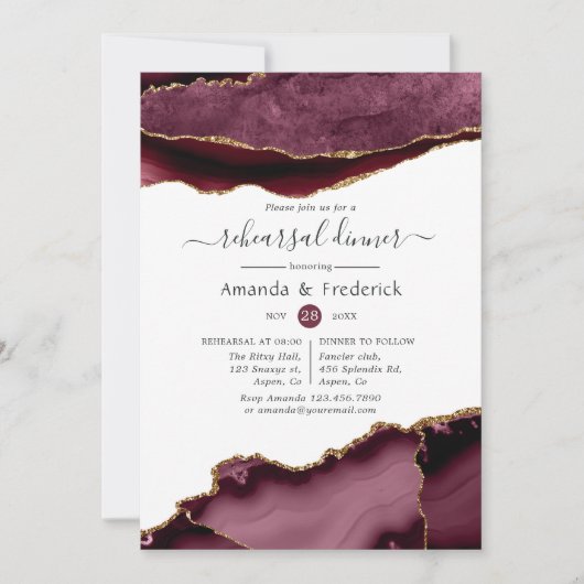 Dinner van de bruine en goudbruine bruine bruine b kaart (Voorkant)