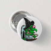 Dinnerlady Witch Ronde Button 3,2 Cm (Voorkant /achterkant)