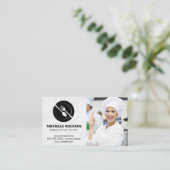 Dinnerware Logo | Chef in Kitchen Visitekaartje (Staand voorkant)