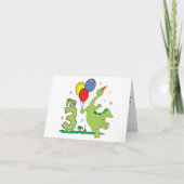 Dino 3e verjaardag invulling uitnodiging (Voorkant)