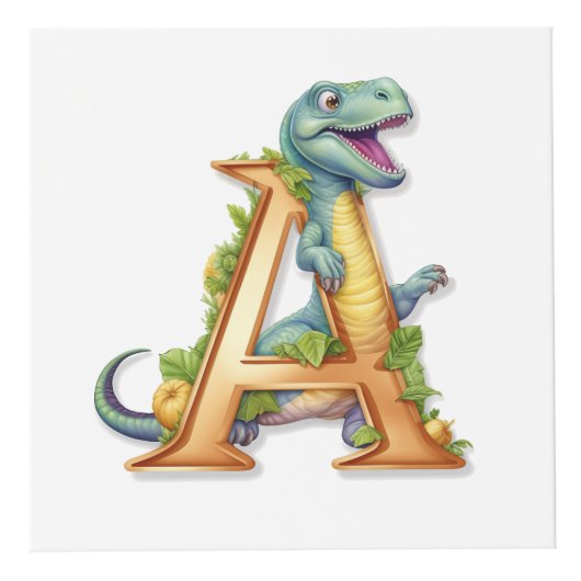 Dino Alphabet Adventure Cube : A, B, C, D, E (Devant)