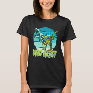 Dino Artiest Dinosaurus Tyrannosaurus T-shirt