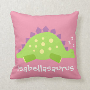 Dino Baby Girl Stegosaurus Kussen