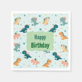 Dino Baby Napkins Servet