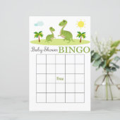 Dino baby shower carte de bingo, Dinosaur carte de (Debout devant)
